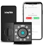 LeLoupFidele Fingerprint Smart Deadbolt with Built-in Wi-Fi, Keyless Entry Door Lock with Keypad ...