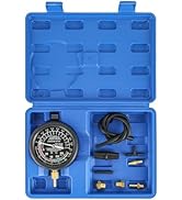 NYXOVA Vacuum and Fuel Pump Tester Gauge Kit, Gauge Leak Carburetor Pressure Diagnostics Tool Kit...