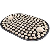 KEAJVXT Wood Acupressure Foot Massage Mat, Portable Foldable Foot Pressure Point Pad for Stress R...