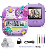 Kids Camera Instant Print, Camera for Kids with Printable Photos, Toddler Camera Toys for Childre...