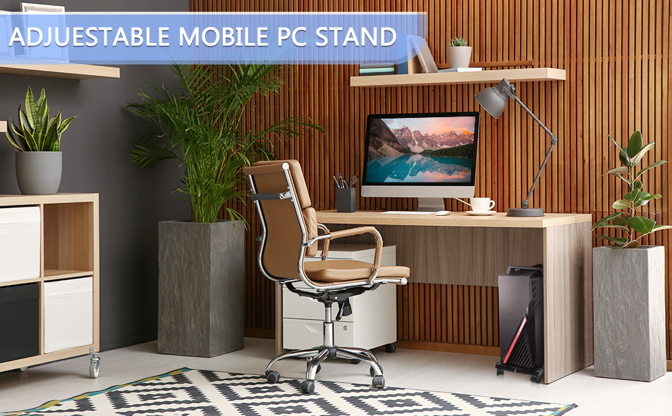 Adjustable mobile CPU STAND