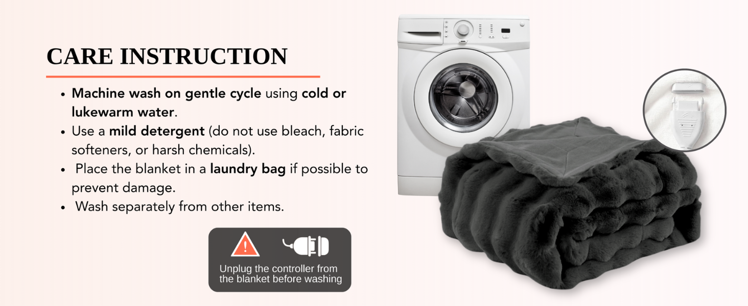 Heated Weighted Blanket Throw