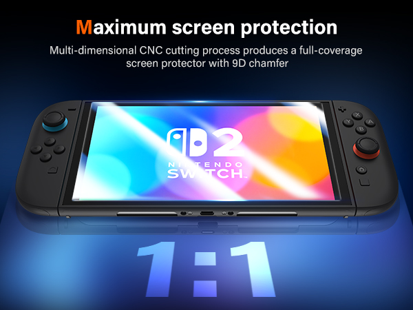 Tempered Glass Screen Protector for Nintendo Switch 2