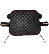 Car Front Cover, Windshield Cover with Magnetic Edges, Available All Seasons, Frost and Snow, Fal...