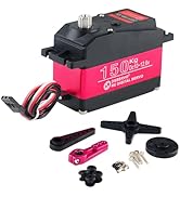 DIYmall 150KG DS51150 Digital RC Servo Full Metal Gear 270 Degree 12V Waterproof IP66 with 18T Se...