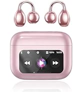 Yeabomy Clip On Ear Headphones, Open Ear Earbuds Wireless Bluetooth 5.4, Clip On Earbuds with LCD...