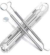 G.CATACC 2 Pcs Dental Scraper Tools for Teeth Cleaning, Mouth Mirror, Metal Dental Pick Tooth Scr...