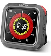 CreaViva Visual Digital Timer, Large Color Display &amp; Rechargeable, Magnetic Back &amp; Silent Mode, 1...