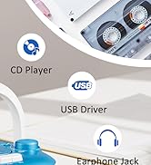 cd cassette tape player portable boombox fm radio