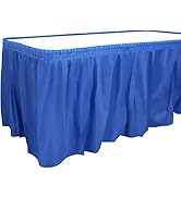 Party Dimensions Plastic Table Skirt, 29-Inches by 14-Feet - Blue - 1 Pack