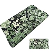 Computer Keyboard Stand Pad with Wrist Rest Easy Typing Sage Green Leaves Floral Keyboard Pad Sup...