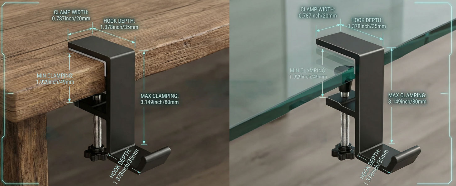 headphone hanger under desk