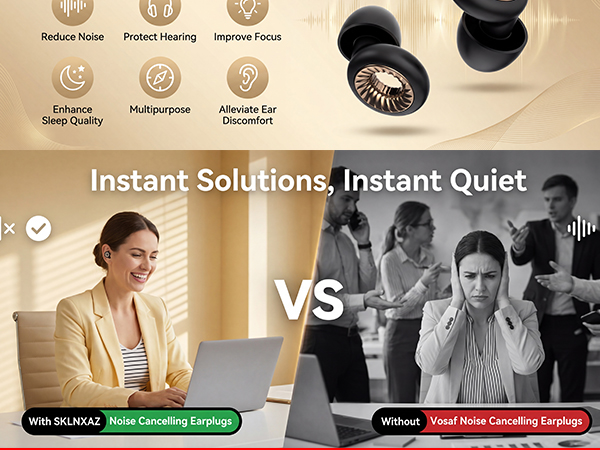 Reusable Silicone Earplugs