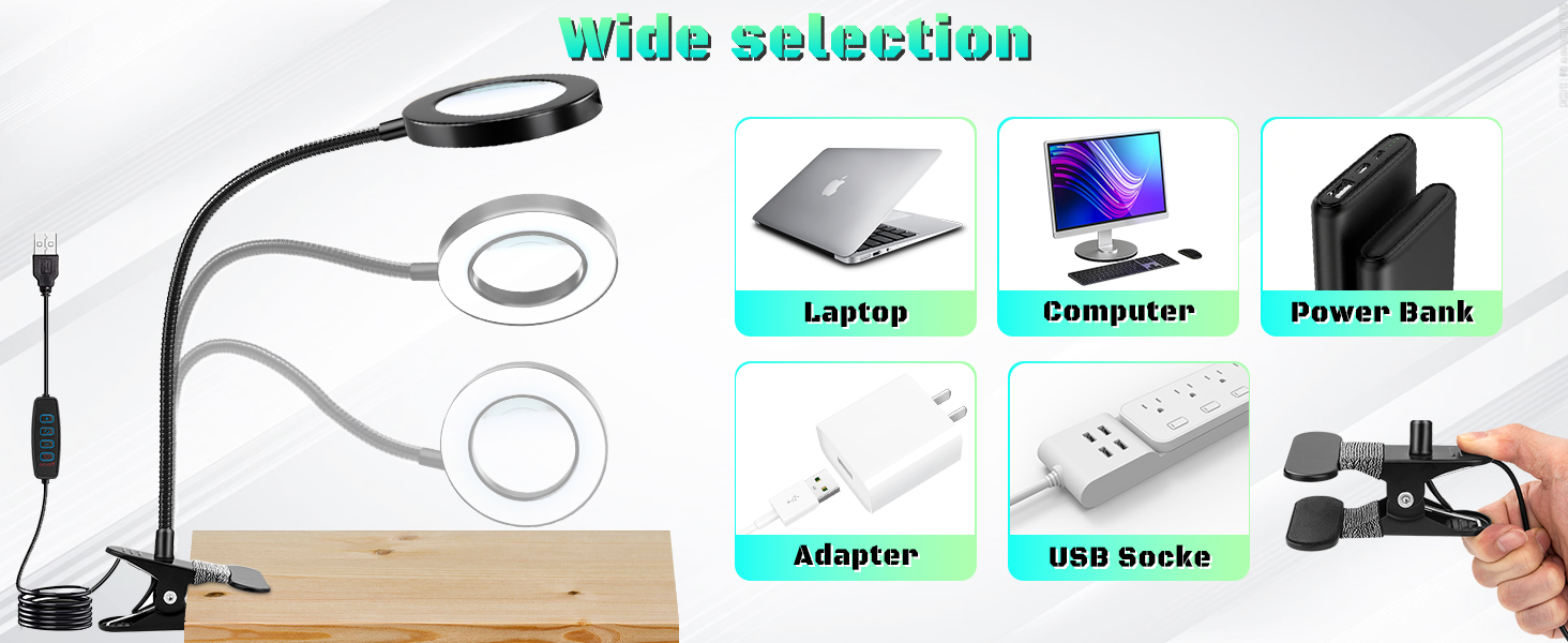 magnifying glass lamp