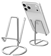 HZZADZXW Metal Cell Phone Stand for Desk, Cute One-Piece Phone Holder, Stable Desktop Display Doc...