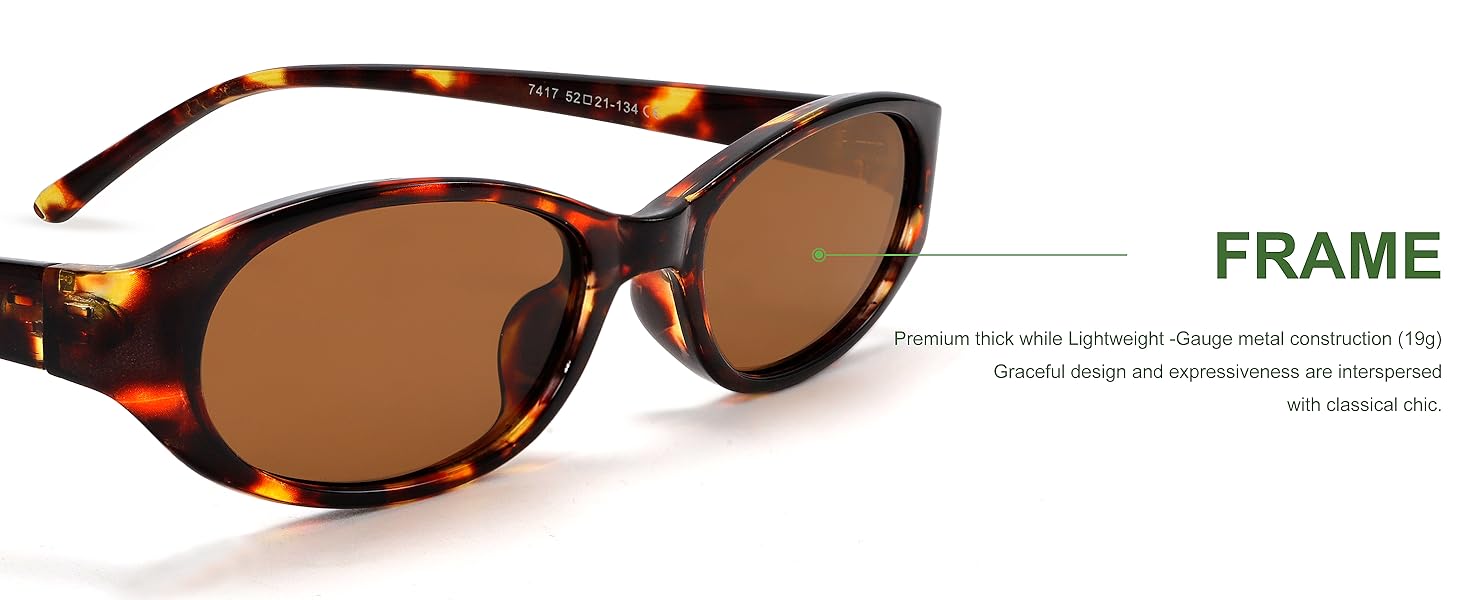 small oval sunglasses