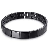 Emmori Ceramic Bracelet Hematite Radiation Healing Titanium Steel Bracelet Stainless Steel Men's ...