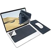 SenseAGE 3-in-1 Travel Mouse Pad for Laptop, Ultra-Soft Laptop Keyboard Cover, Cleaning Cloth All...