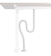 PEGZONE Under Desk Cable Management Spine – Flexible Cable Snake Organizer for Standing Desk, Too...