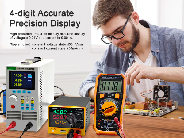 30V 5A Adjustable DC Regulated Lab Bench Power Supply