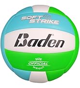 Baden | Soft Strike | Cushioned Synthetic Leather Recreational Volleyball | Indoor/Outdoor for Be...