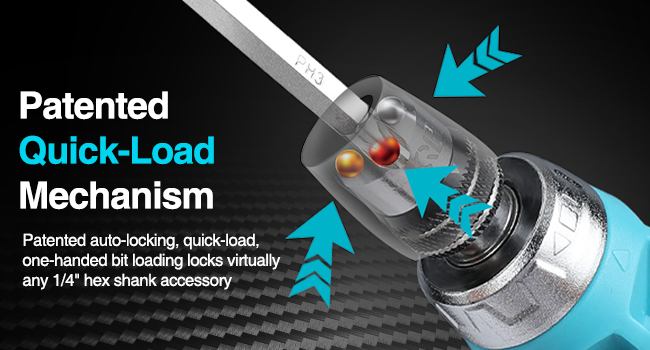 patented quick-load mechanism