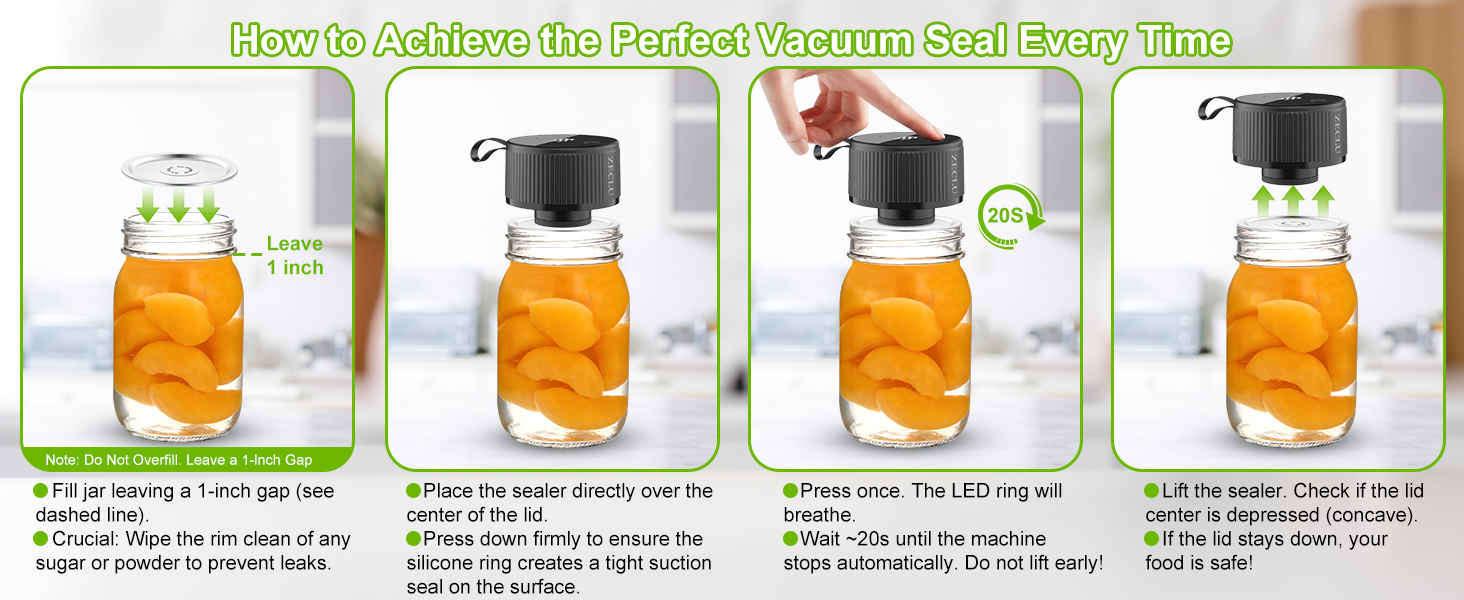 Electric Mason Jar Vacuum Sealer Kit