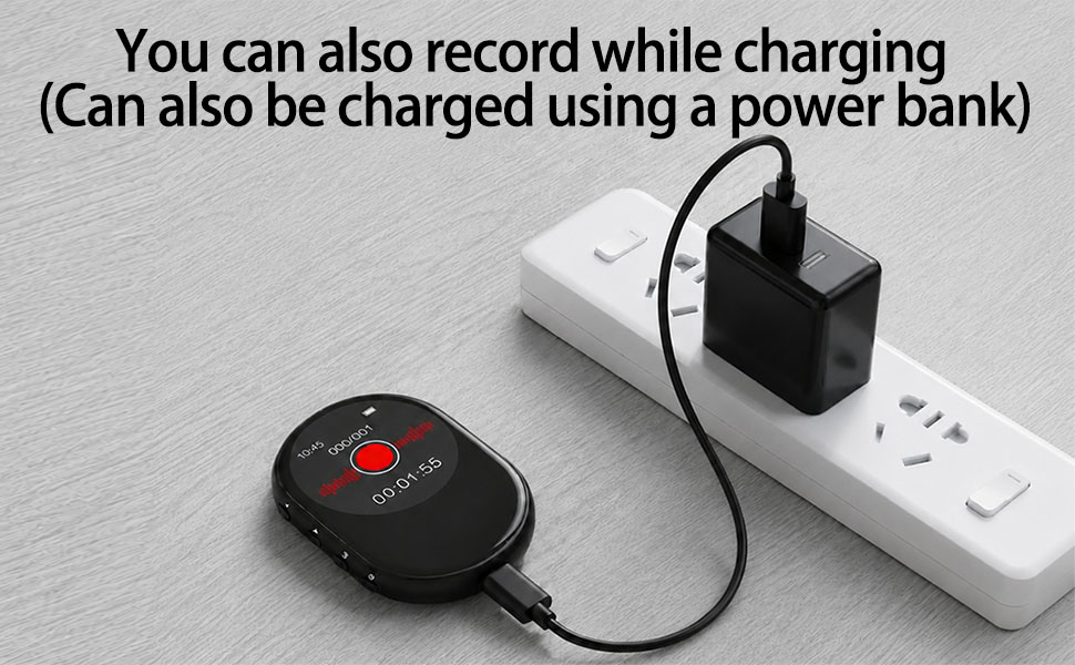 It can also record audio while charging
