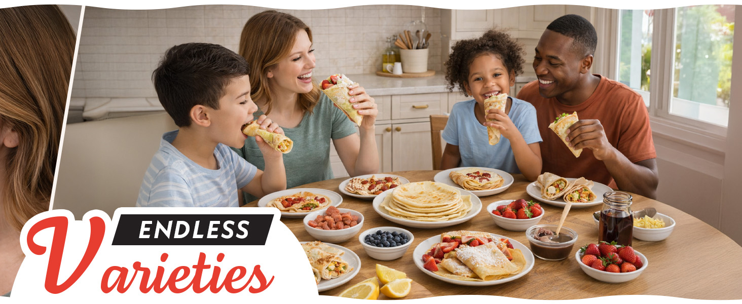 make tortillas, crepes, blintzes and more!