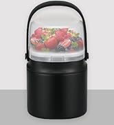 2 - in - 1 Soup Thermo for Hot Food 14oz with Snack Box Container 2pcs Leak Proof Insulated Lunch...