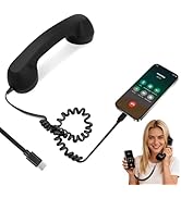 MEKOTRIN Retro Phone Handset, Vintage Wired Telephone Handset with Type-C Plug, HD Calls, Volume ...