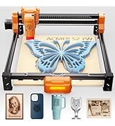 Laser Engraver, ACMER S2 7W(7000mW) Laser Cutter Machine, 48W Output, 0.01mm Precision, 300x300mm...