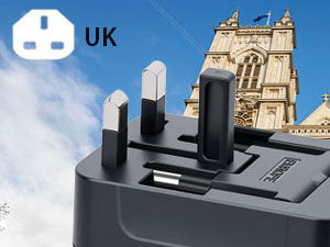 international plug adapter type G power adapter charger British Type UK plug type G