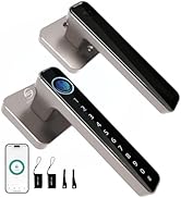 CHEN LCLILICHEN Smart Door Lock, Fingerprint Door Knob, 5 in 1 Digital Knob APP/Keypad Code/IC Ca...