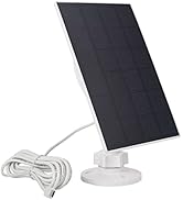Solar Panel for Security Cameras, 3W USB C Solar Panel, USB Camera Solar Panel for Rechargeable B...