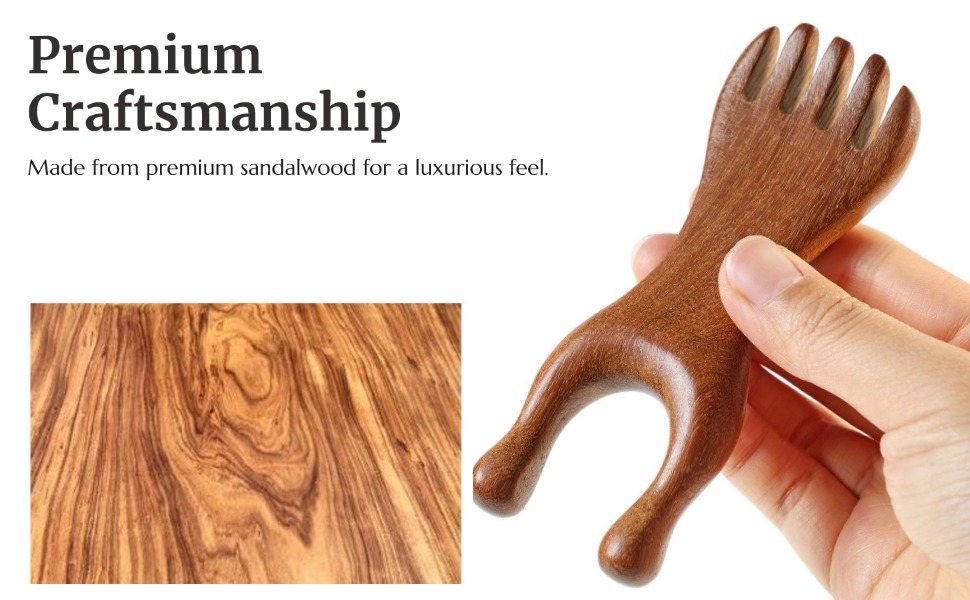 Wooden Massage Comb Scalp Massager