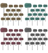 60Pcs 1" Abrasive Buffing Wheels 1/8" Shank Polishing Wheel Set for Rotary Tool with Remove Rust ...
