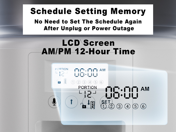 single automatic cat feeder white