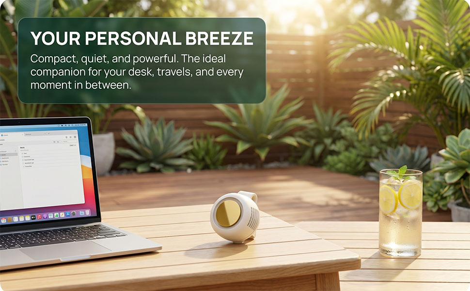 Portable Silent Mini Bladeless Electric Fan