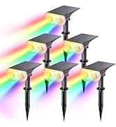 Linkind StarRay Solar Lights Outdoor, IP67 Waterproof Dusk-to-Dawn Landscape Spotlights, Spot Lig...