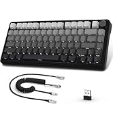 ATTACK SHARK X85 Wireless Mechanical Gaming Keyboard with Knob Hot Swappable BT/2.4GHz/USB-C Side...