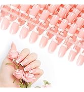 LIARTY 480 Pcs French Fake Nails Press on Nails for Women Girls Full Cover Medium Length False Na...