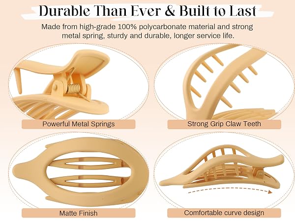 Built to last with premium polycarbonate, strong springs, and a comfortable curve