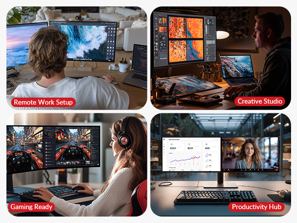 KVM Switch docking station 2 monitors