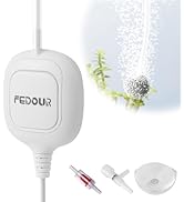 FEDOUR Mini Whisper Aquarium Air Pump, Nano Ultra Quiet Fish Tank Aerator, Fish Tank Bubbler Pump...