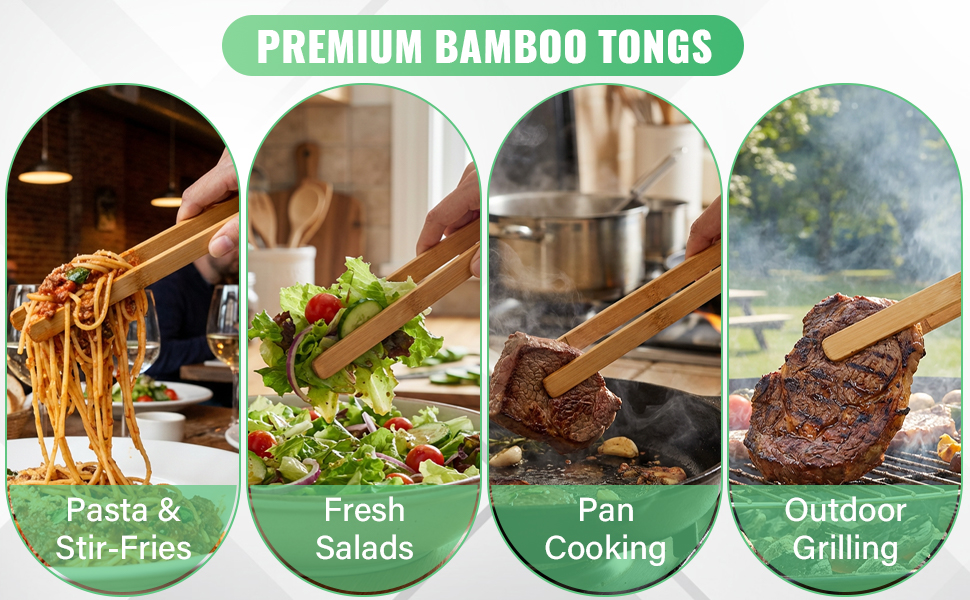 Bamboo Toast Tongs
