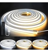 VOEWT LED Strip Lights 9.8ft 110-120V,Dimmable Silicone Neon Rope Lights,Flexible Outdoor Waterpr...