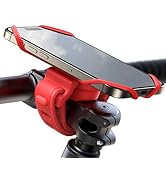 JOYROOM Bike Phone Mount, [Soft Thick Silicone Shock Absorption] Motorcycle Phone Holder Mount, U...