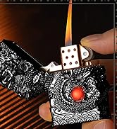 Cool Lighters, Windproof Carving Dragon Antique Lighter, Reusable Kerosene Grinding Wheel Lighter...