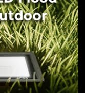 LOHAS LED Flood Light Outdoor, 50W Dusk to Dawn Plug in Outdoor Light, IP66 Waterproof Work Light...